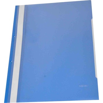 Dosar plastic A4 cu sina si perforatii, albastru Dosar plastic A4 cu sina si perforatii, albastru