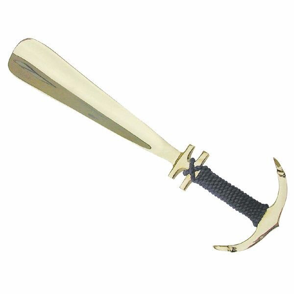 Incaltator Sea Club din alama, model cu ancora si sfoara, L 26cm