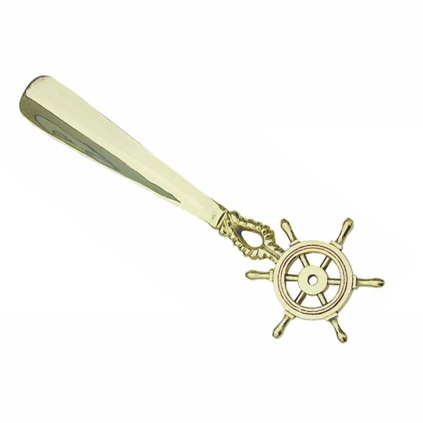 Incaltator Sea Club din alama , model cu timona ,L 26cm