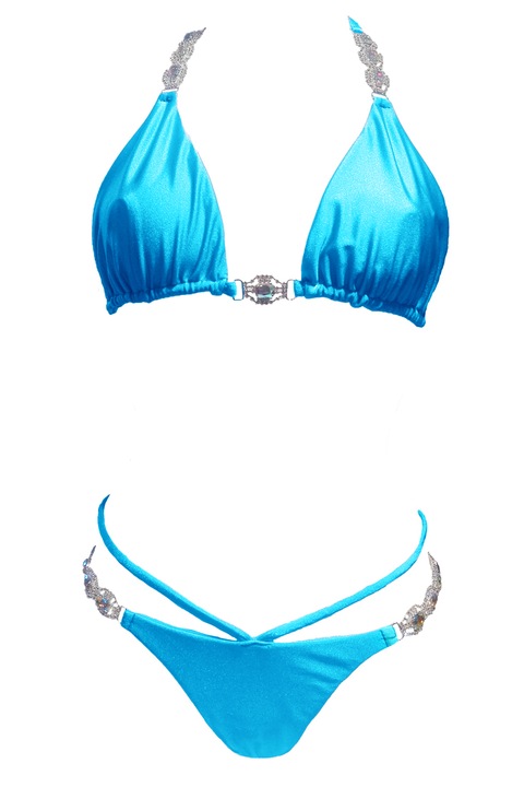 Regina's Desire Shanel Luxus Bikini Szett - Türkiz - M