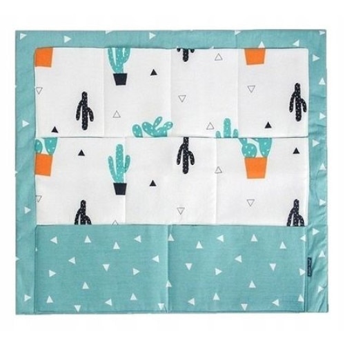 Organizator cu buzunare pentru patut, Inna, W6, Bumbac, Multicolor, 53x60 cm