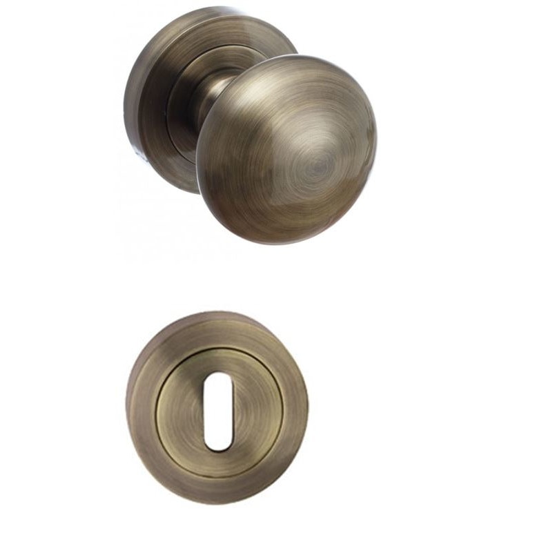 Buton mobil usa model Stala bronz cu rozeta cheie