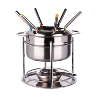 Set servire Fondue SG, inox, 6 persoane, 19 x 17 cm