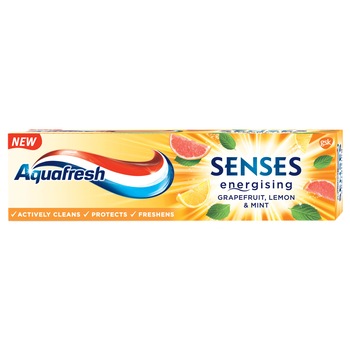 Pasta de dinti Aquafresh Senses Grapefruit, 75 ml Pasta de dinti Aquafresh Senses Grapefruit, 75 ml