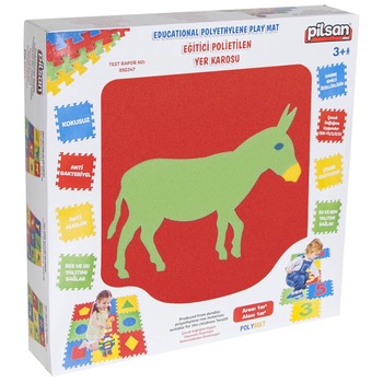 Puzzle Pilsan - Covoras din spuma, animale, 9 piese Puzzle Pilsan - Covoras din spuma, animale, 9 piese