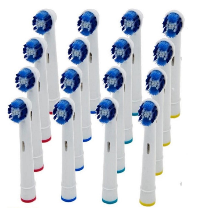 Set 20 capete de periuta de dinti electrica, LRTM BT, Alb