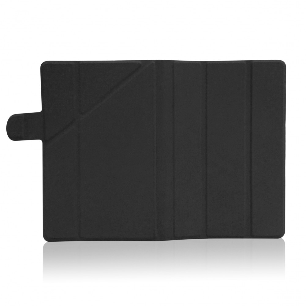 Husă tabletă universală până la 10", Cellect, negru, material TPU și piele ecologică