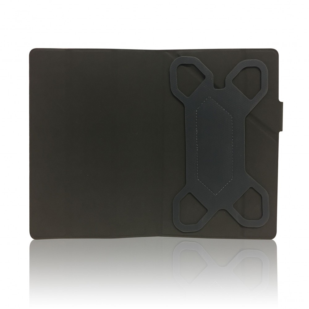Husă tabletă universală până la 10", Cellect, negru, material TPU și piele ecologică