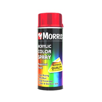 Spray Color Acrilic, rosu traffic lucios, RAL3020, 400 ml, Morris, pentru suprafete din lemn, metal, aluminiu, sticla, piatra si diferite mase plastice Spray Color Acrilic, rosu traffic lucios, RAL3020, 400 ml, Morris, pentru suprafete din lemn, metal, aluminiu, sticla, piatra si diferite mase plastice