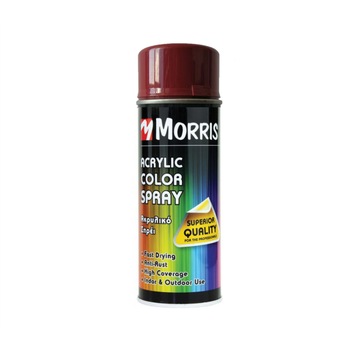 Spray Color Acrilic, rosu ruby lucios, RAL3003, 400 ml, Morris, pentru suprafete din lemn, metal, aluminiu, sticla, piatra si diferite mase plastice Spray Color Acrilic, rosu ruby lucios, RAL3003, 400 ml, Morris, pentru suprafete din lemn, metal, aluminiu, sticla, piatra si diferite mase plastice