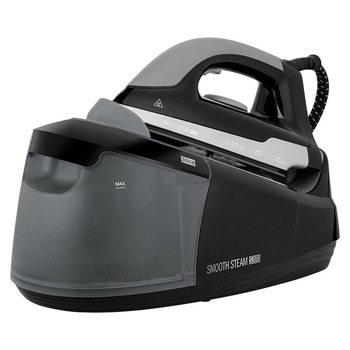 Statie de Calcat cu Aburi, 2400 W, Talpa Ceramica, Reglarea Temperaturii 70° C - 225° C, Presiune Max. 3,5 bari Indicator Luminos, Capacitatea Rezervorului 1,2 L, Maner Ergonomic, Design Modern, Negru Statie de Calcat cu Aburi, 2400 W, Talpa Ceramica, Reglarea Temperaturii 70° C - 225° C, Presiune Max. 3,5 bari Indicator Luminos, Capacitatea Rezervorului 1,2 L, Maner Ergonomic, Design Modern, Negru