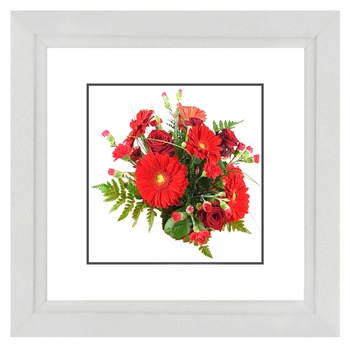 Rama foto lemn, Nasticom, Patrata, Alb, 30 x 30 cm Rama foto lemn, Nasticom, Patrata, Alb, 30 x 30 cm