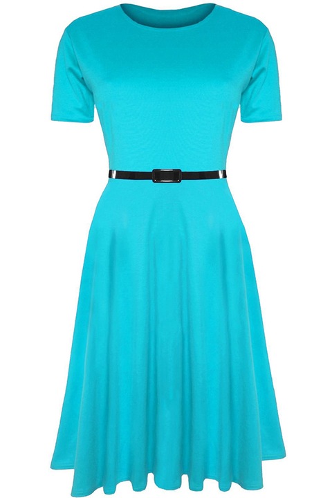 Rochie de dama, JUP, Poliester, Albastru, 3XL INTL