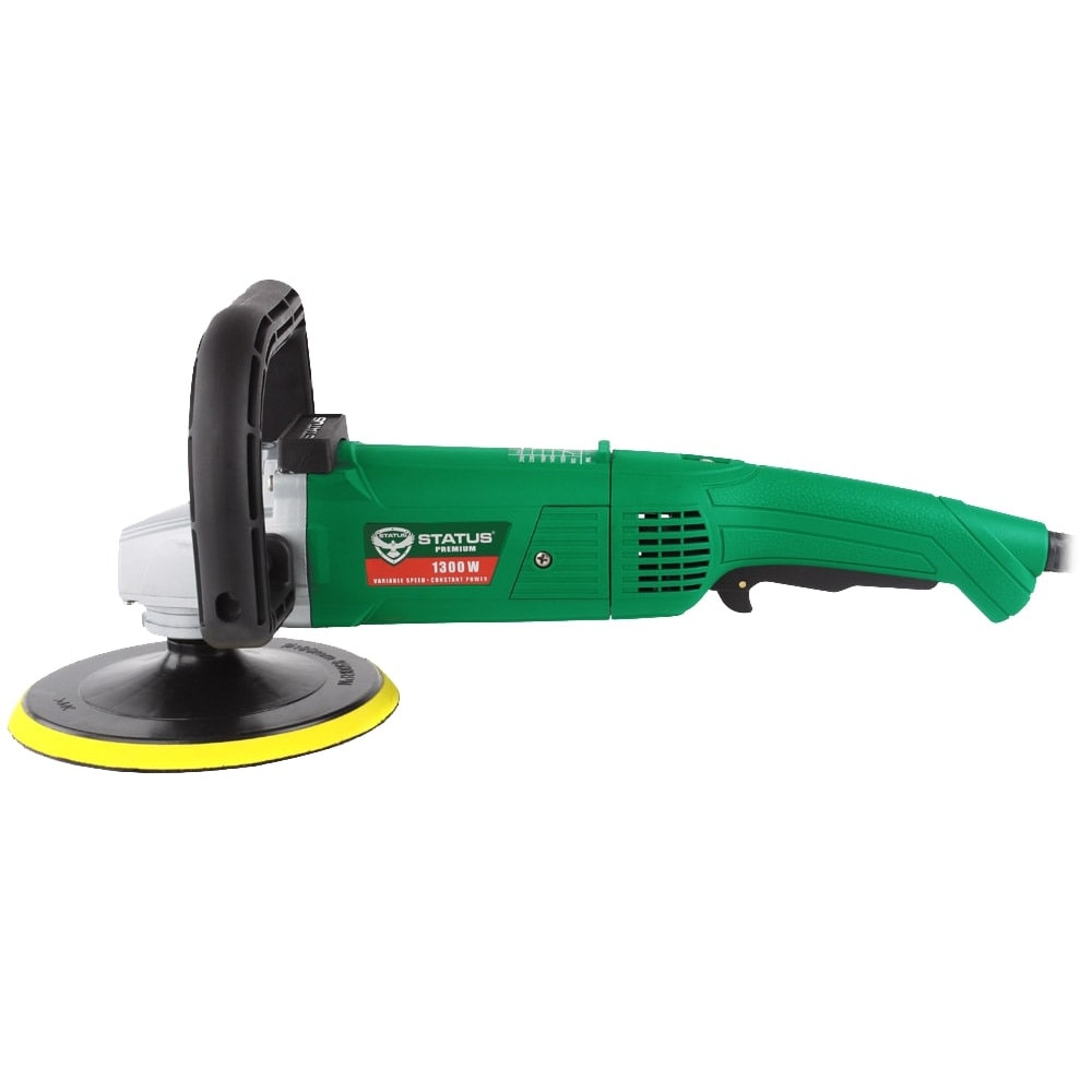 Aparat polisat Status PA180 M, 1300W, Diametru 180mm, Variator turatie 6 trepte, 600-2500 SPM