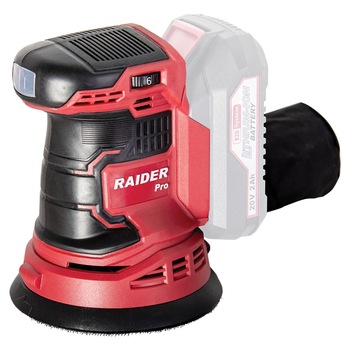Slefuitor orbital Raider, 10000 rpm, 20 V, Li-ion, disc 125 mm, 6 viteze Slefuitor orbital Raider, 10000 rpm, 20 V, Li-ion, disc 125 mm, 6 viteze