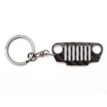 Breloc Fibra de Carbon compatibil cu Wrangler TJ Grill Breloc Fibra de Carbon compatibil cu Wrangler TJ Grill