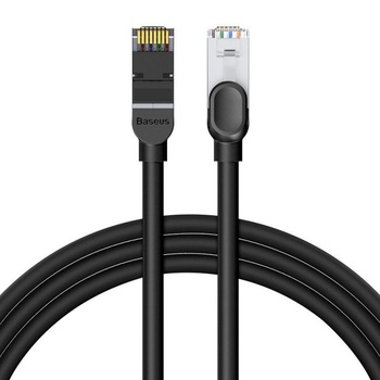 Cablu retea Baseus Ethernet Cat. 6, mufat 2xRJ45, lungime 10m, negru Cablu retea Baseus Ethernet Cat. 6, mufat 2xRJ45, lungime 10m, negru