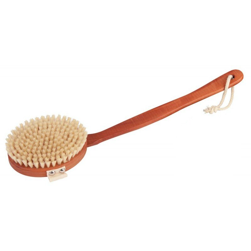 Perie corp, maner detasabil, lemn de par, peri sisal, 11 randuri, 44.5 cm