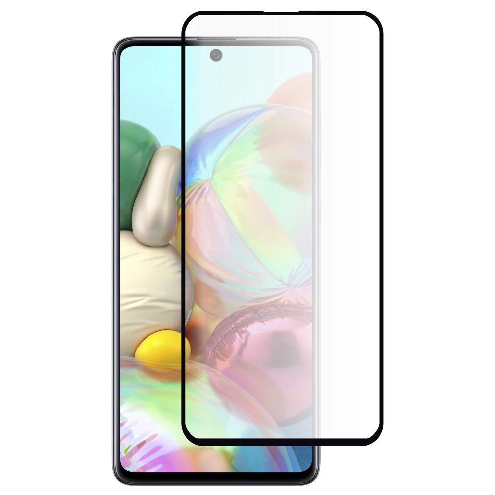 Folie Sticla MyScreen Diamond Edge pentru Samsung Galaxy A71, 3D, Full Glue, Full Cover (Acopera tot Ecranul), Negru