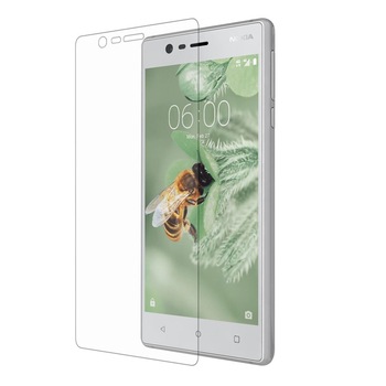 Folie Eiger Sticla 3D Edge to Edge Nokia 3, 0.33mm, 9H, oleophobic, Clear Folie Eiger Sticla 3D Edge to Edge Nokia 3, 0.33mm, 9H, oleophobic, Clear