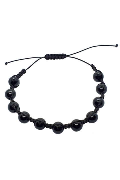 Bratara Unisex, Lola Bijoux, Onix Negru Lucios