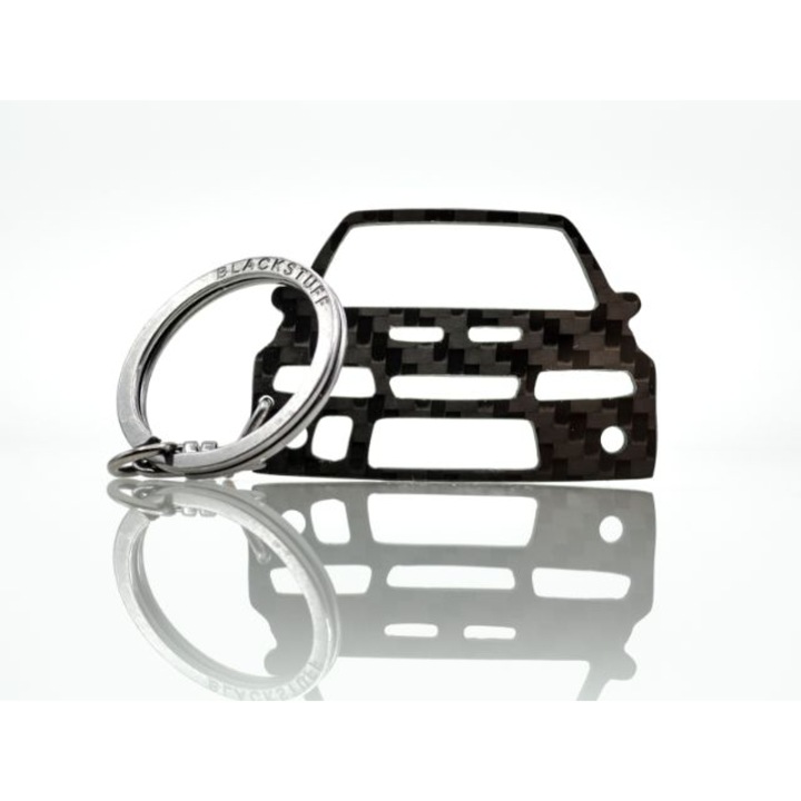 Karbonszálas (genuine carbon fiber) kulcstartó, modell: Lancer Evo 6 VI