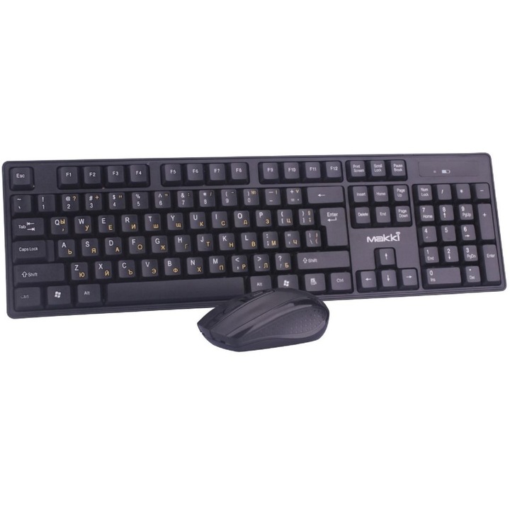 Клавиатура Makki Безжична Клавиатура+Мишка кирилизирана Keyboard+Mouse Wireless 2.4G BG - MAKKI-KBX-008 MAKKI-KBX-008