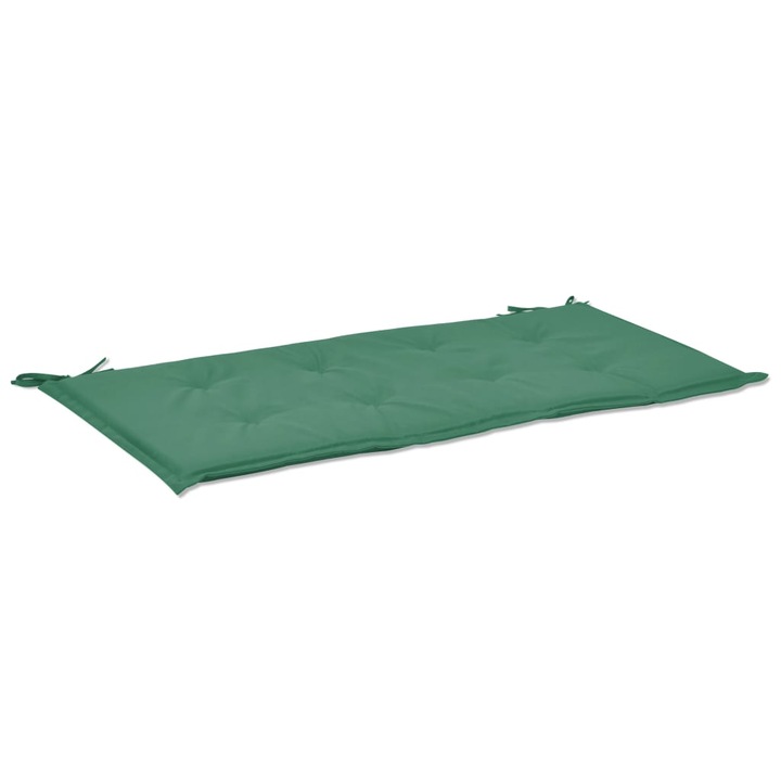 Възглавница за градинска пейка vidaXL, зелена, 100x50x3 см, оксфорд плат, 0.4 Kg