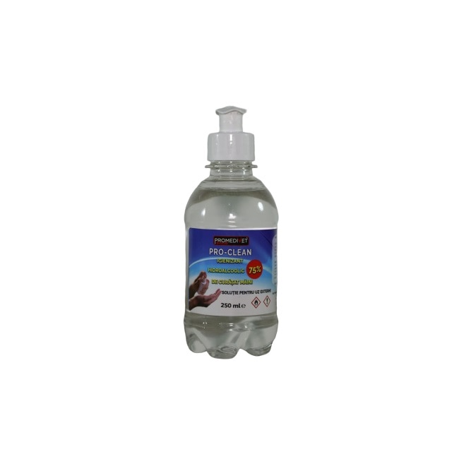 Igienizant Hidroalcoolic de curatat maini 75% alcool, glicerina, 250 ml
