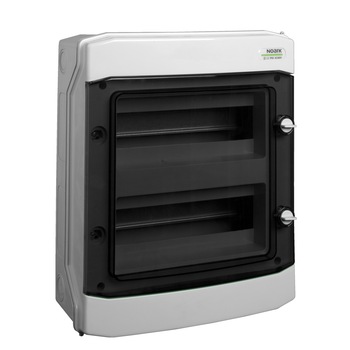 Cofret de distributie din plastic, Montare Aparenta, IP65, 2 Randuri, 2X12 Module Cofret de distributie din plastic, Montare Aparenta, IP65, 2 Randuri, 2X12 Module