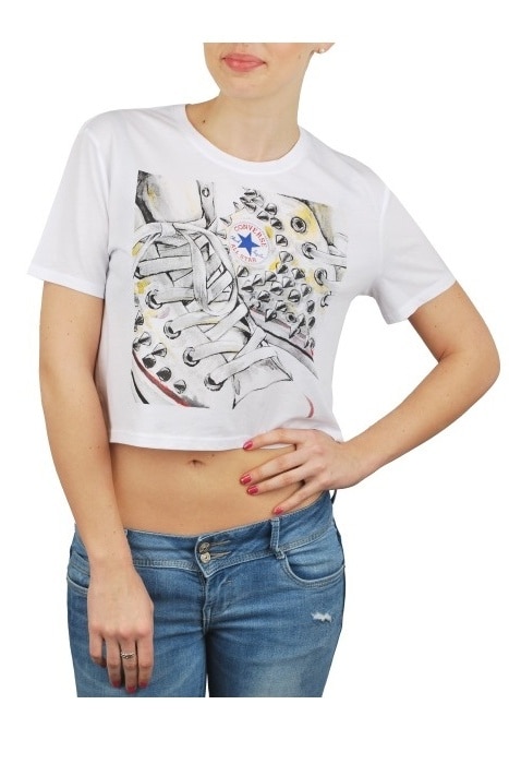 Tricou, Converse, Alb, Alb