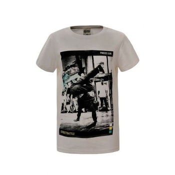 Tricou alb cu imprimeu StreetBatle, marime 164 cm, varsta 14 ani Tricou alb cu imprimeu StreetBatle, marime 164 cm, varsta 14 ani