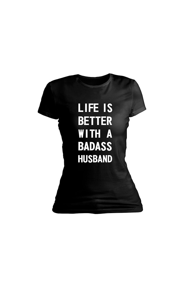 Tricou personalizat, Life is better, pentru dama, Negru, Negru