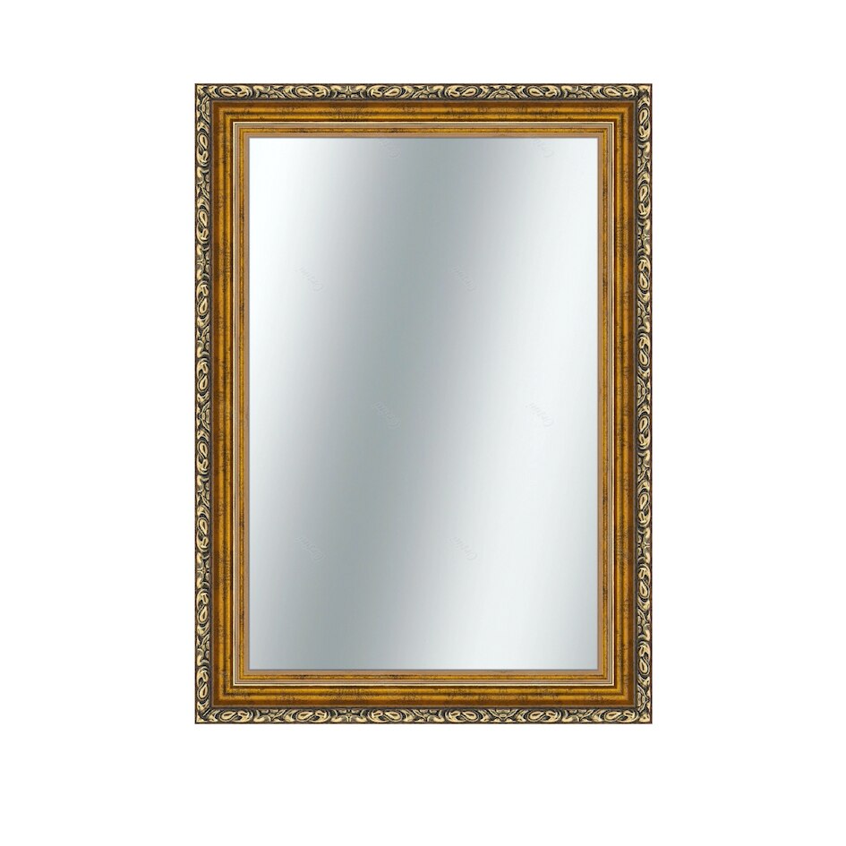 Oglinda decorativa lemn, 60 x 90cm, H61m auriu, Orsini