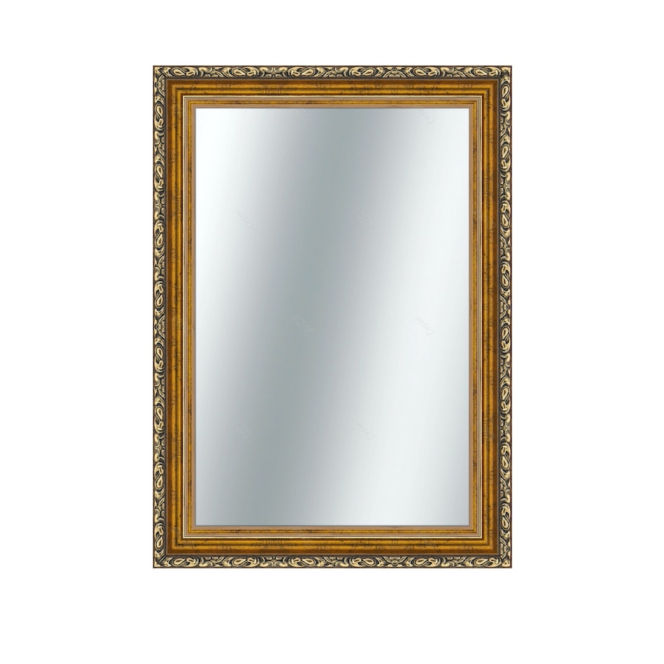 Oglinda decorativa lemn, 50 x 90cm, H61m auriu, Holzart