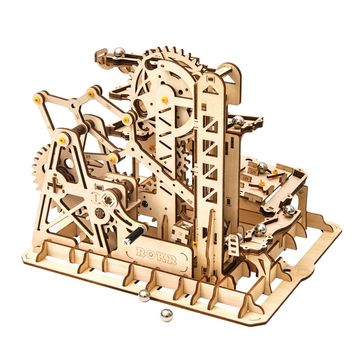 3D дървен пъзел, Механик, Мраморен катерач, Robotime