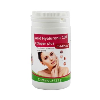 Acid Hyaluronic 100 Colagen Plus 40cps Medicura Acid Hyaluronic 100 Colagen Plus 40cps Medicura