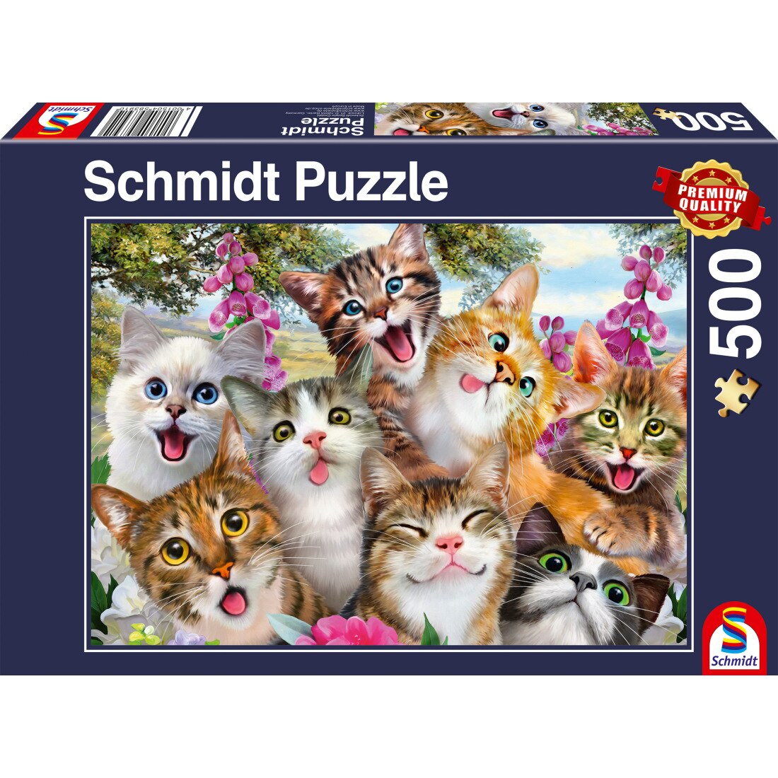 Puzzle Schmidt Selfie de pisica, 500 de piese
