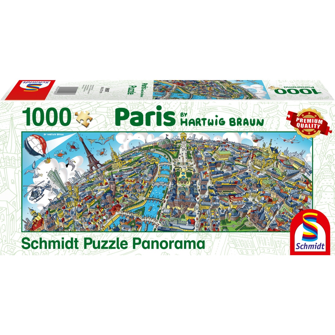 Puzzle Schmidt - Cityscape Paris, 1000 piese