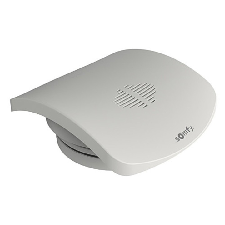 Senzor de fum Somfy IO TaHoma cu alarma de 85 dB