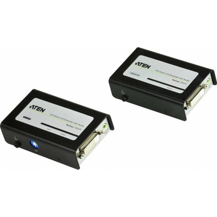 Kapcsoló KVM AtenVideo Extender VE602-AT-G DVI Dual Link/Audio