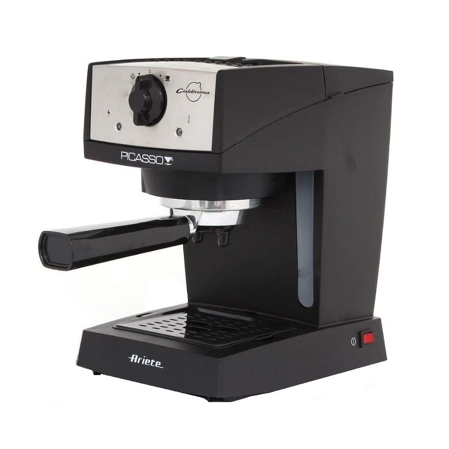 Espressor Ariete 1366/50 Picasso, 850 W, 0.9 l, 15 bar, Negru