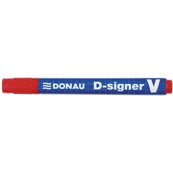 Set 10 Markere Permanente DONAU, Varf Tesit, Scriere 2-4 mm, Rosu Set 10 Markere Permanente DONAU, Varf Tesit, Scriere 2-4 mm, Rosu