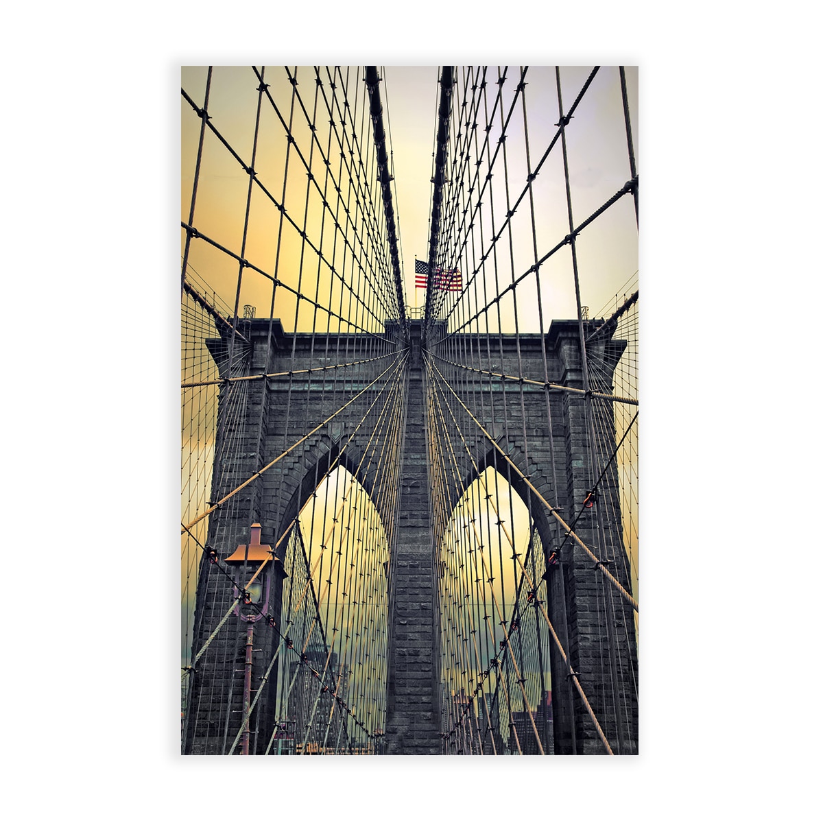 Tablou Canvas - Podul Brooklyn, Oras, Arhitectura, 60 x 90 cm