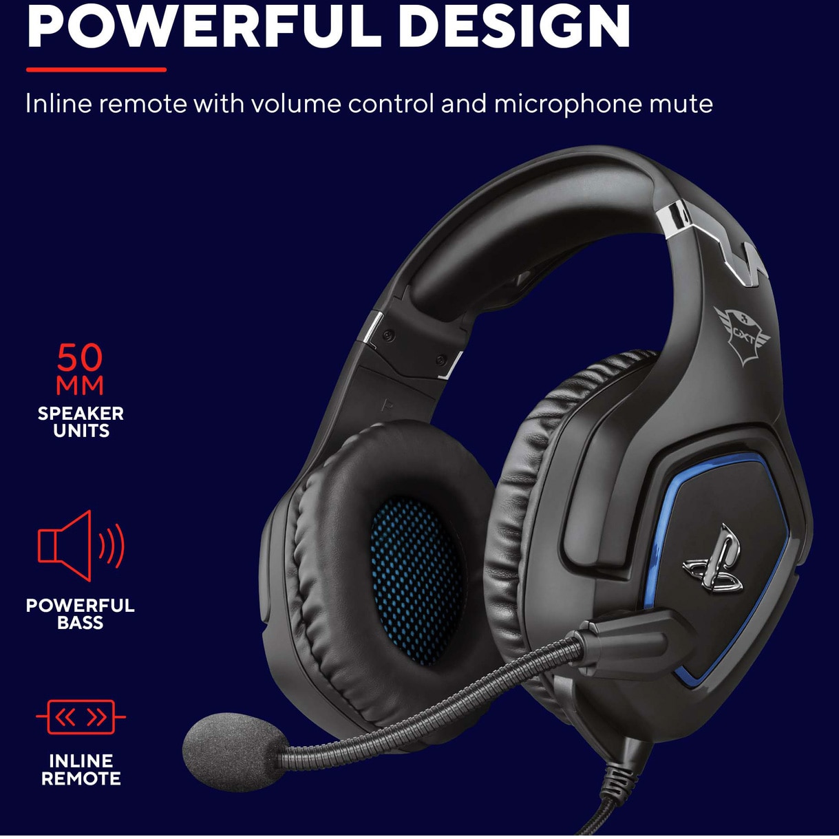 Casti de gaming pentru PS4 Trust GXT 488 Forze,microfon flexibil Casti de gaming pentru PS4 Trust GXT 488 Forze,microfon flexibil