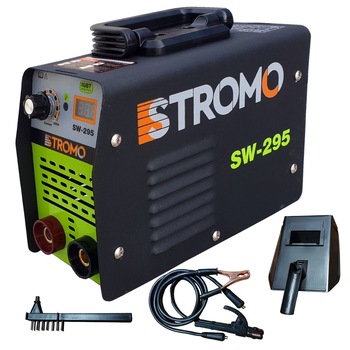 Invertor sudura MMA STROMO SW-295, 295A, Semi-Profesional, Protectie termica, Diametru electrozi 1.6-4mm, Model 2020 Invertor sudura MMA STROMO SW-295, 295A, Semi-Profesional, Protectie termica, Diametru electrozi 1.6-4mm, Model 2020