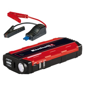 Acumulator extern/Jump starter Einhell CE-JS 8, 12 V, max. 400 A, curent pornire 2000 A - 5 sec., 2 iesiri usb 5 V - 2 A si 3 A Acumulator extern/Jump starter Einhell CE-JS 8, 12 V, max. 400 A, curent pornire 2000 A - 5 sec., 2 iesiri usb 5 V - 2 A si 3 A