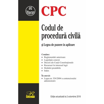 Codul de procedura civila - 2018 Codul de procedura civila - 2018