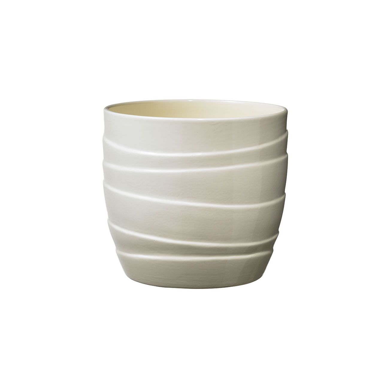 Ghiveci ceramica, Barletta diametru 19 cm, crem