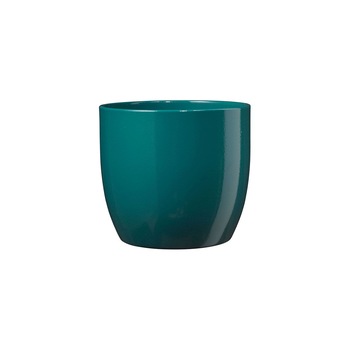 Ghiveci ceramica, Basel diametru 14 cm, turcoaz Ghiveci ceramica, Basel diametru 14 cm, turcoaz